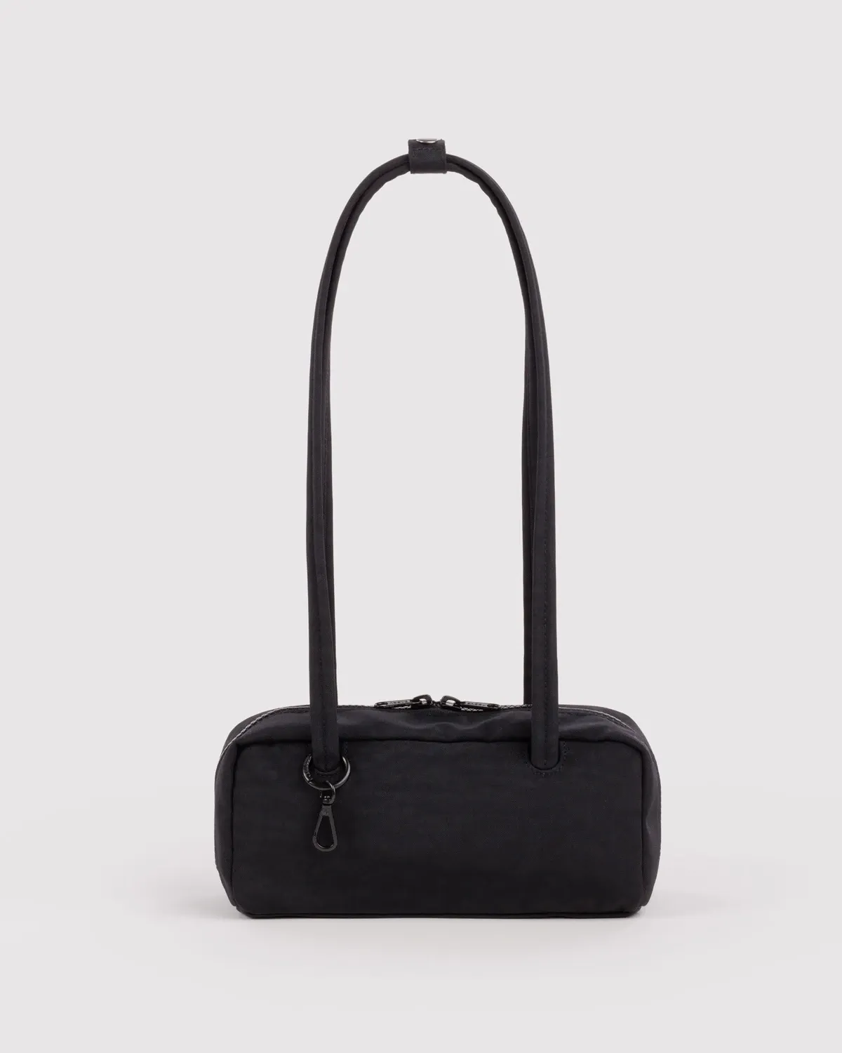 Small Nylon Bowler Bag Black