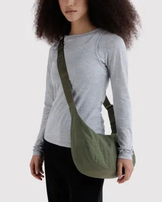 Baggu Medium Nylon Crescent Bag Caper
