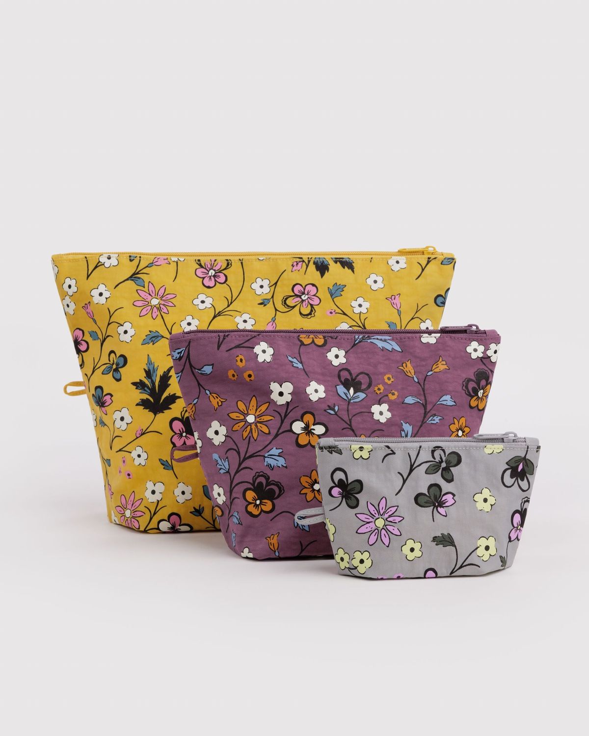Baggu Go Pouch Set Wildwood Mix