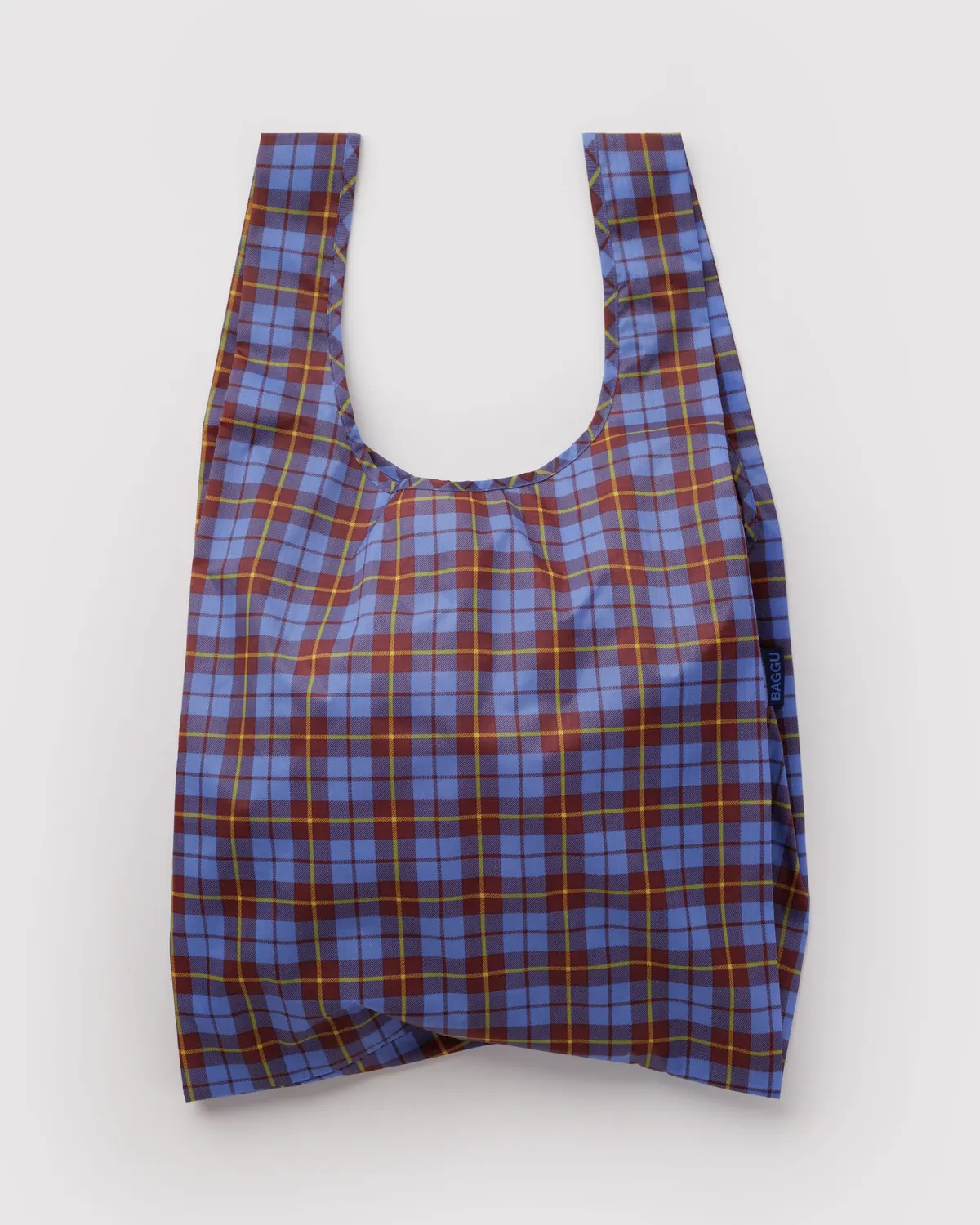 Baggu Reusable Bag Standard Blue Tartan