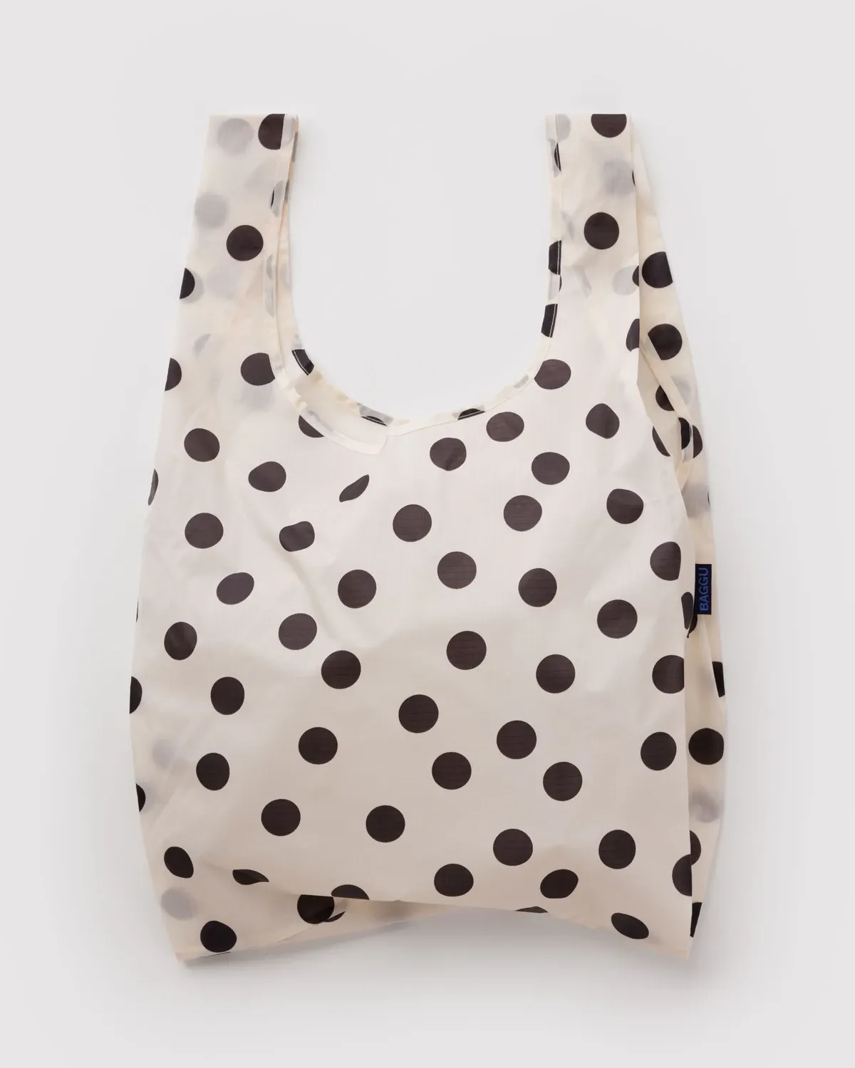 Baggu Reusable Bag Standard Cream &amp; Black Polka Dot