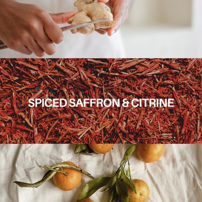 Spiced Saffron &amp; Citrine Candle &amp; Playlist