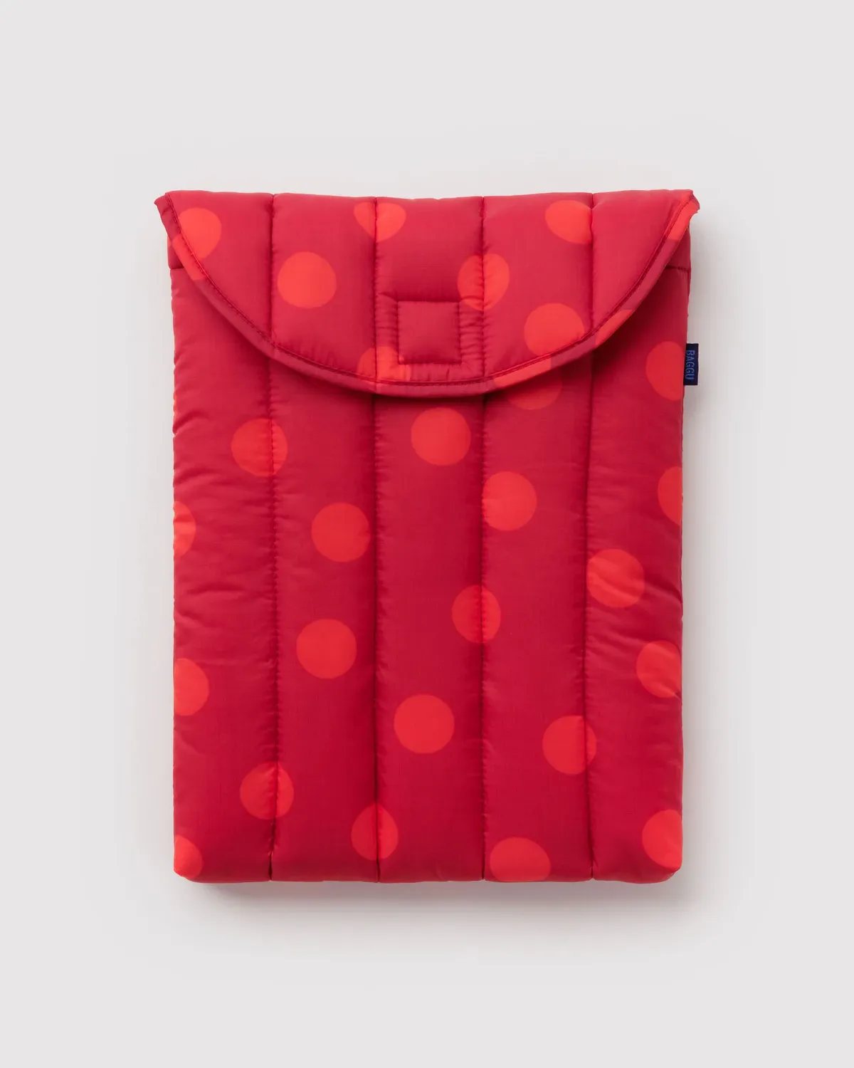 Baggu Puffy Laptop Sleeve Red Polka Dot 13"14"