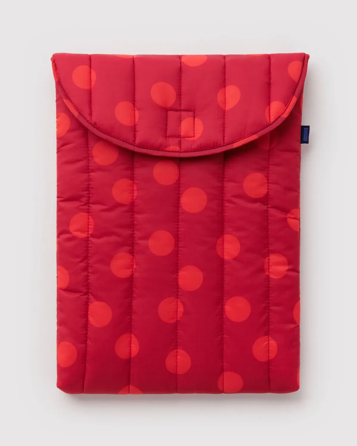 Baggu Puffy Laptop Sleeve Red Polka Dot 16"