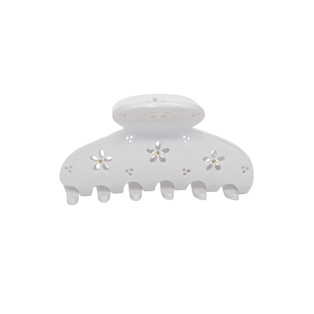 Lil Effing Clip in Blanc Petal Eyelet