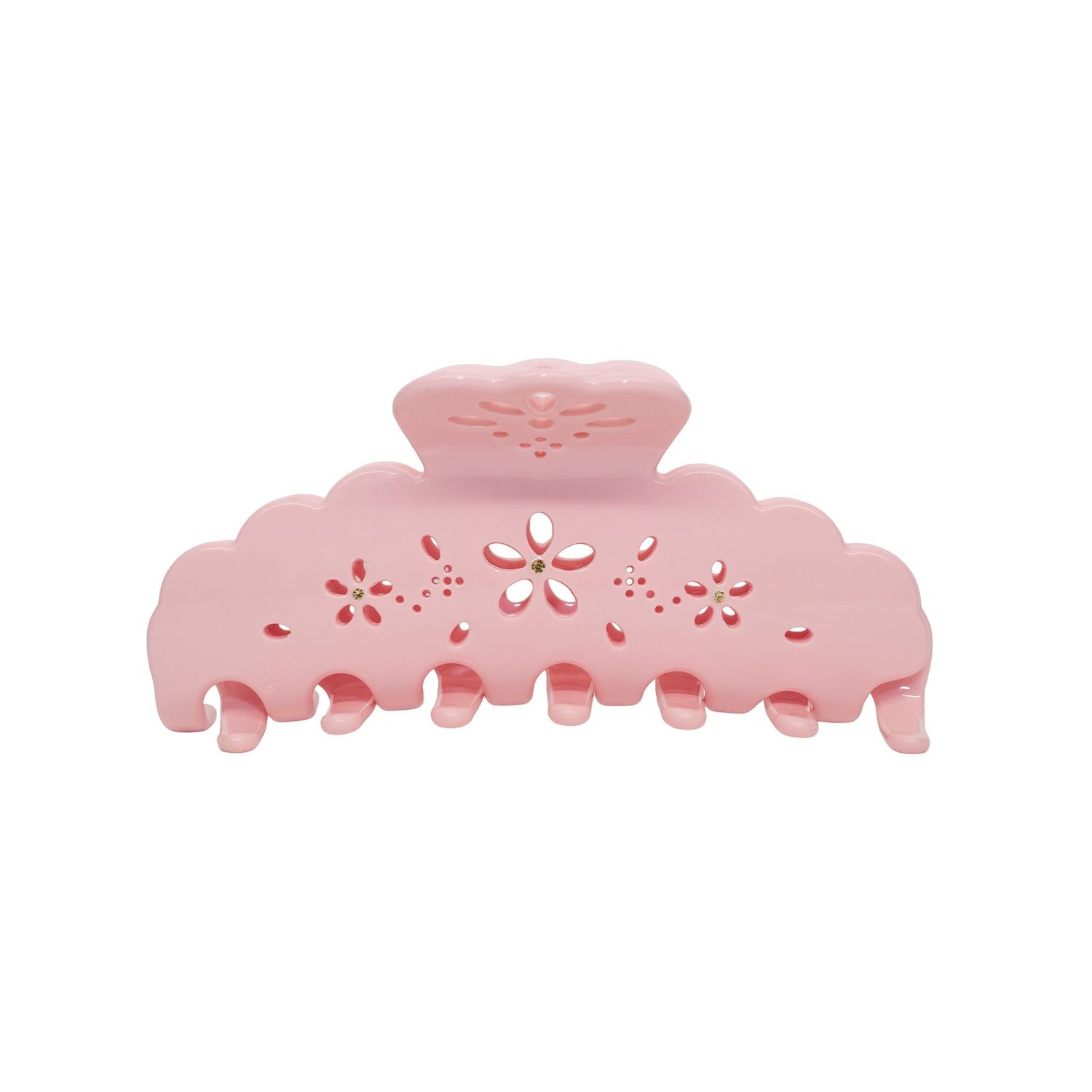 Big Effing Clip in Rose Fleur Eyelet
