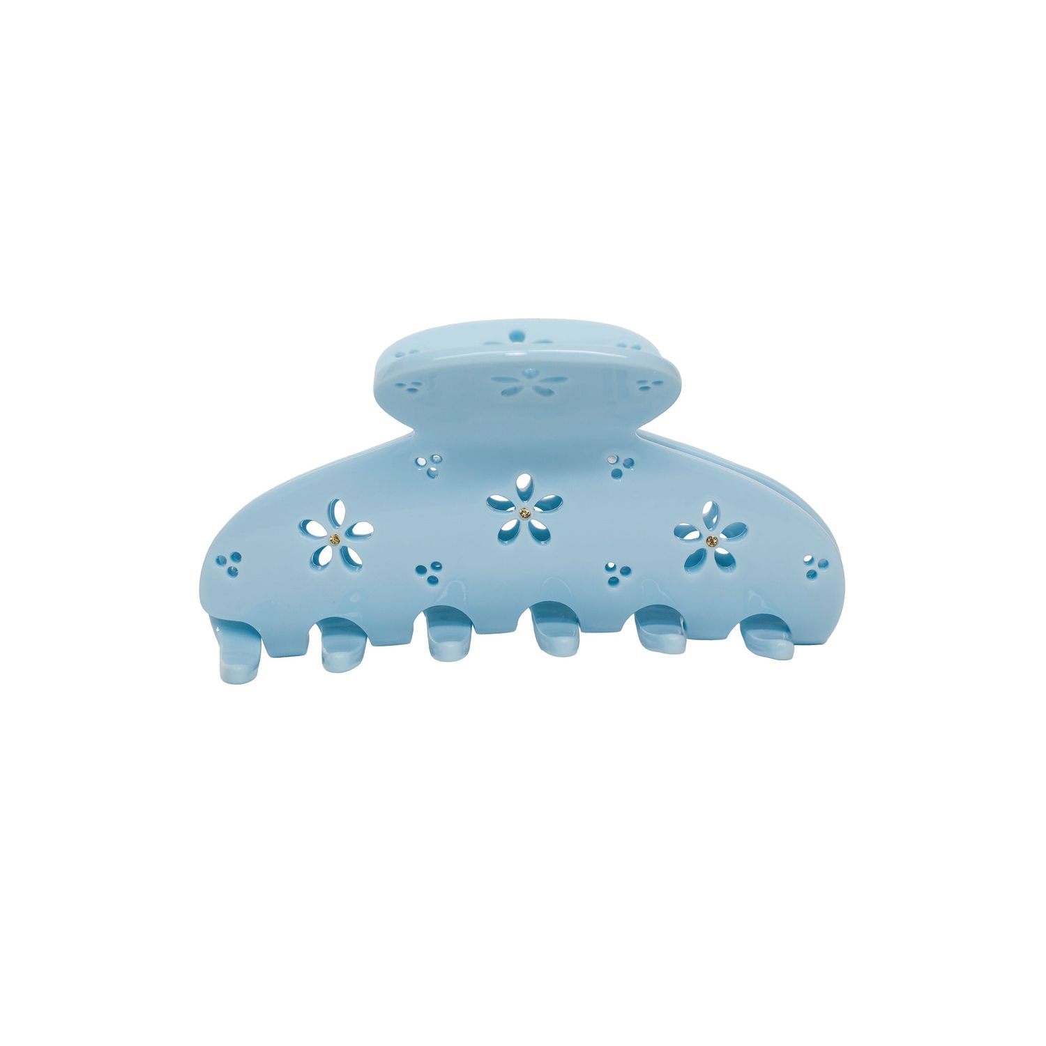 Lil Effing Clip in Blue Petal Eyelet