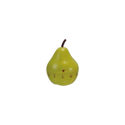 Plastic Pear Shaped 60 Minute Twist Timer, Green