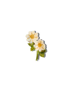 Vintage Daisy Stem Claw Hair Clip