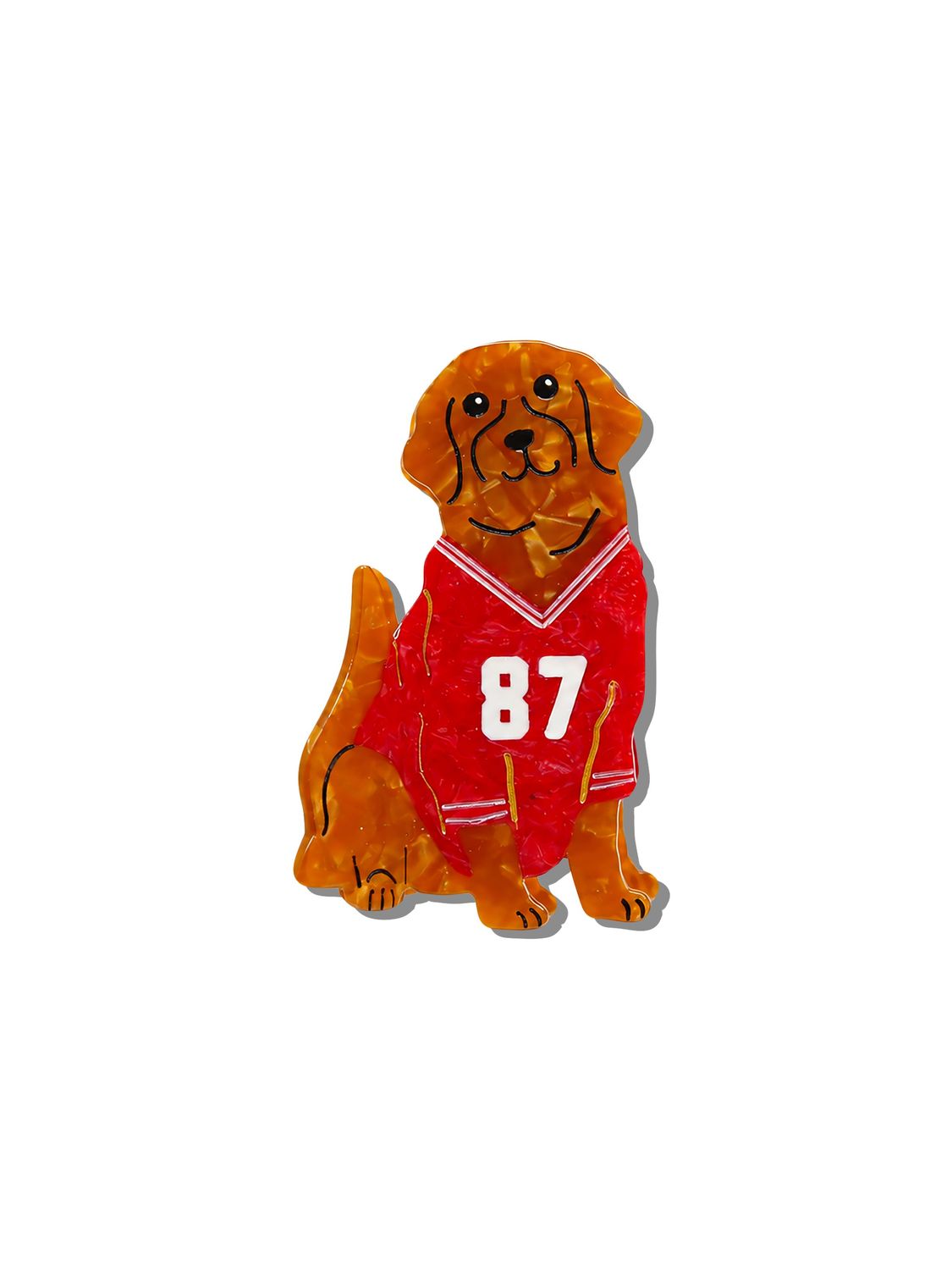 Football Dog Claw Hair Clip