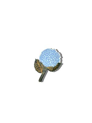 Hydrangea Baby Blue Claw Hair Clip