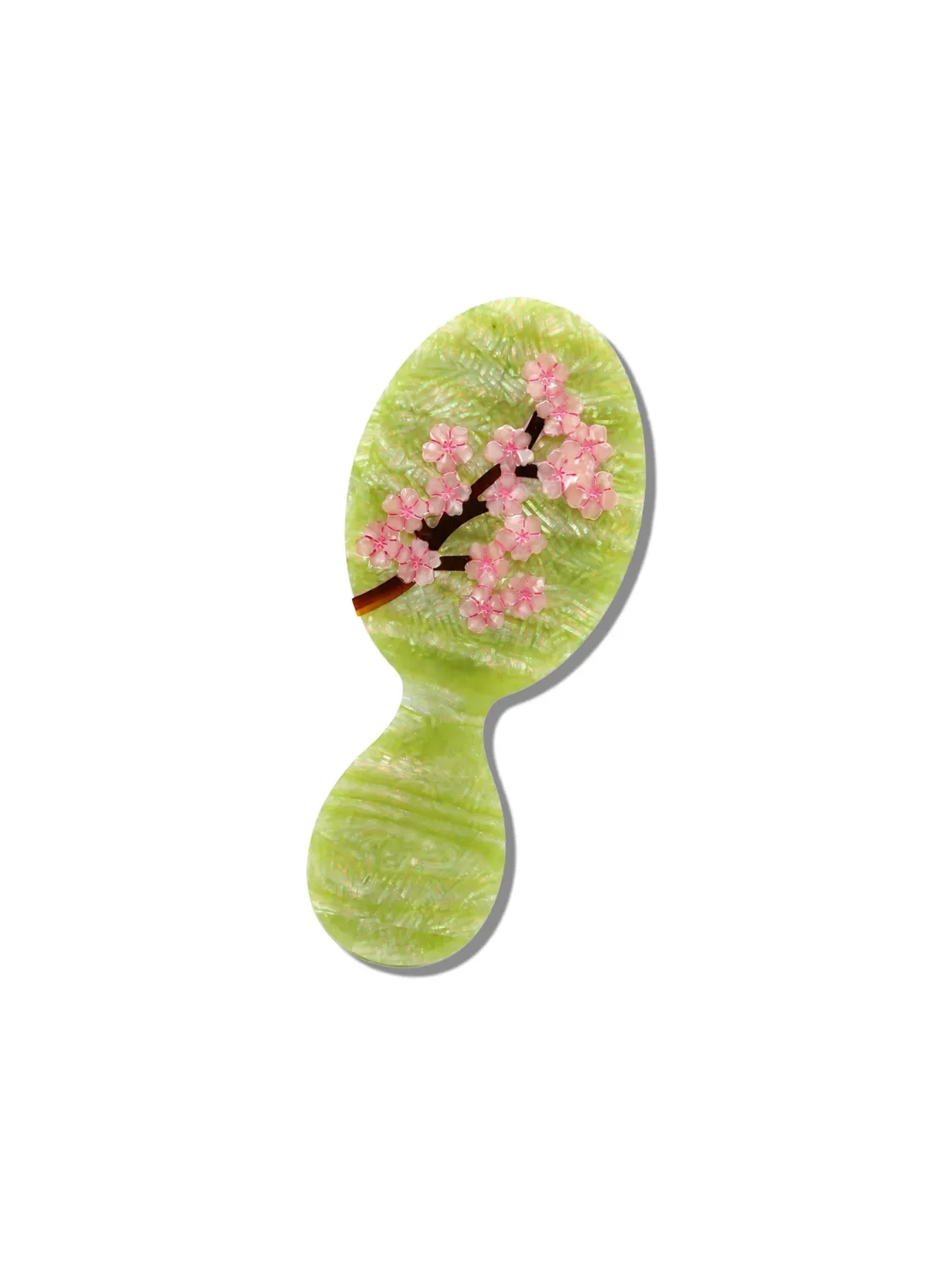 Green Sakura Blossom Handbag Hero Brush