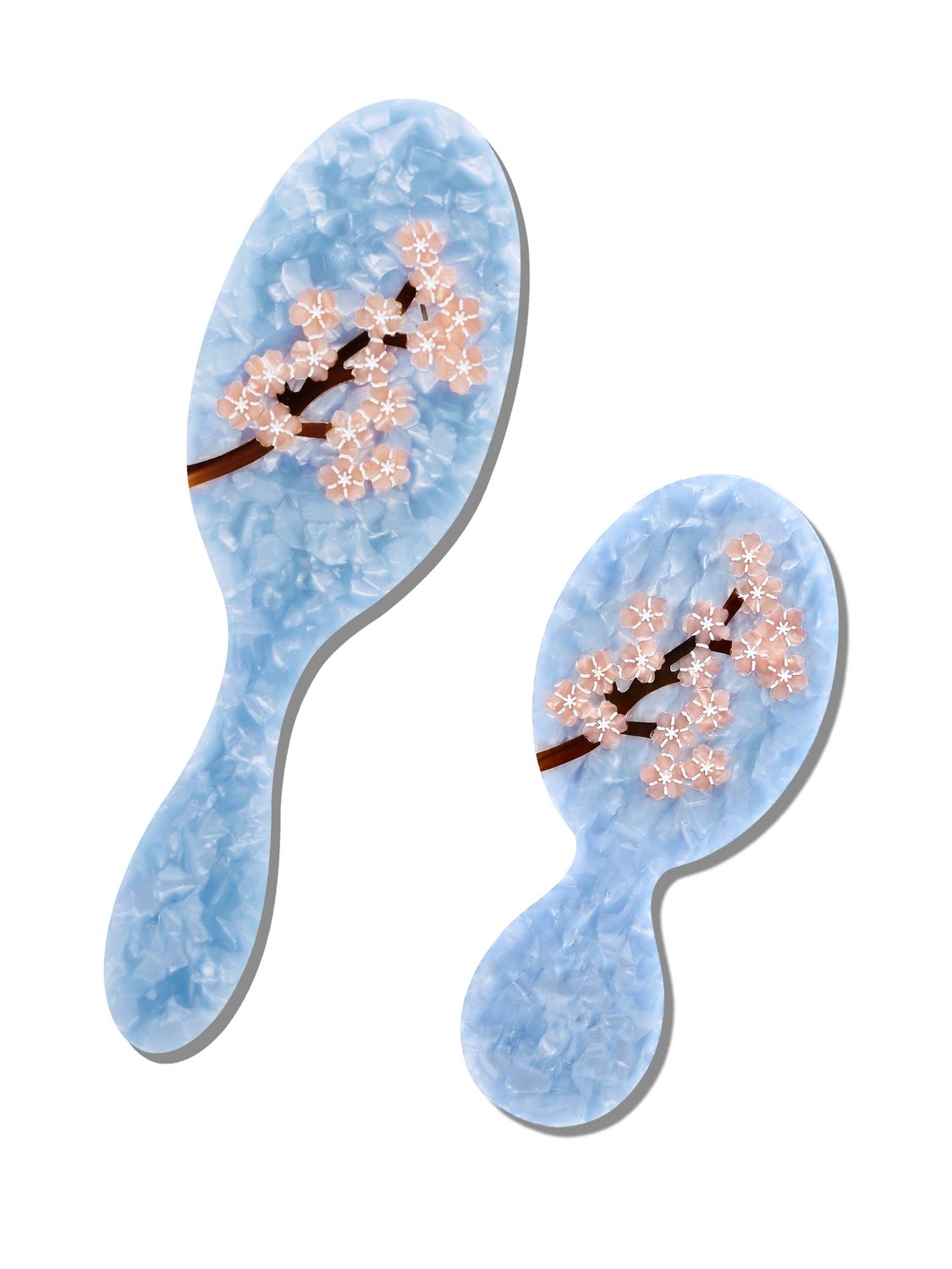 Cool Blue Sakura Blossom Amazing Hair Day Brush