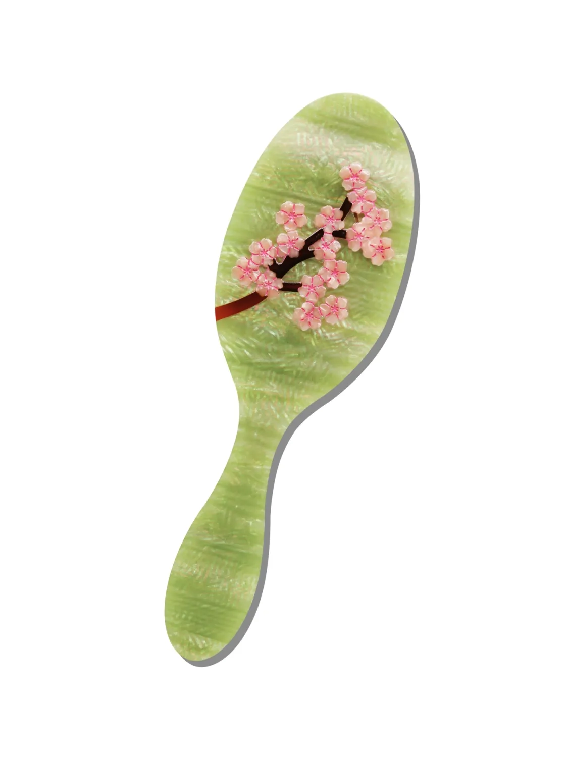 Green Sakura Blossom Amazing Hair Day Brush