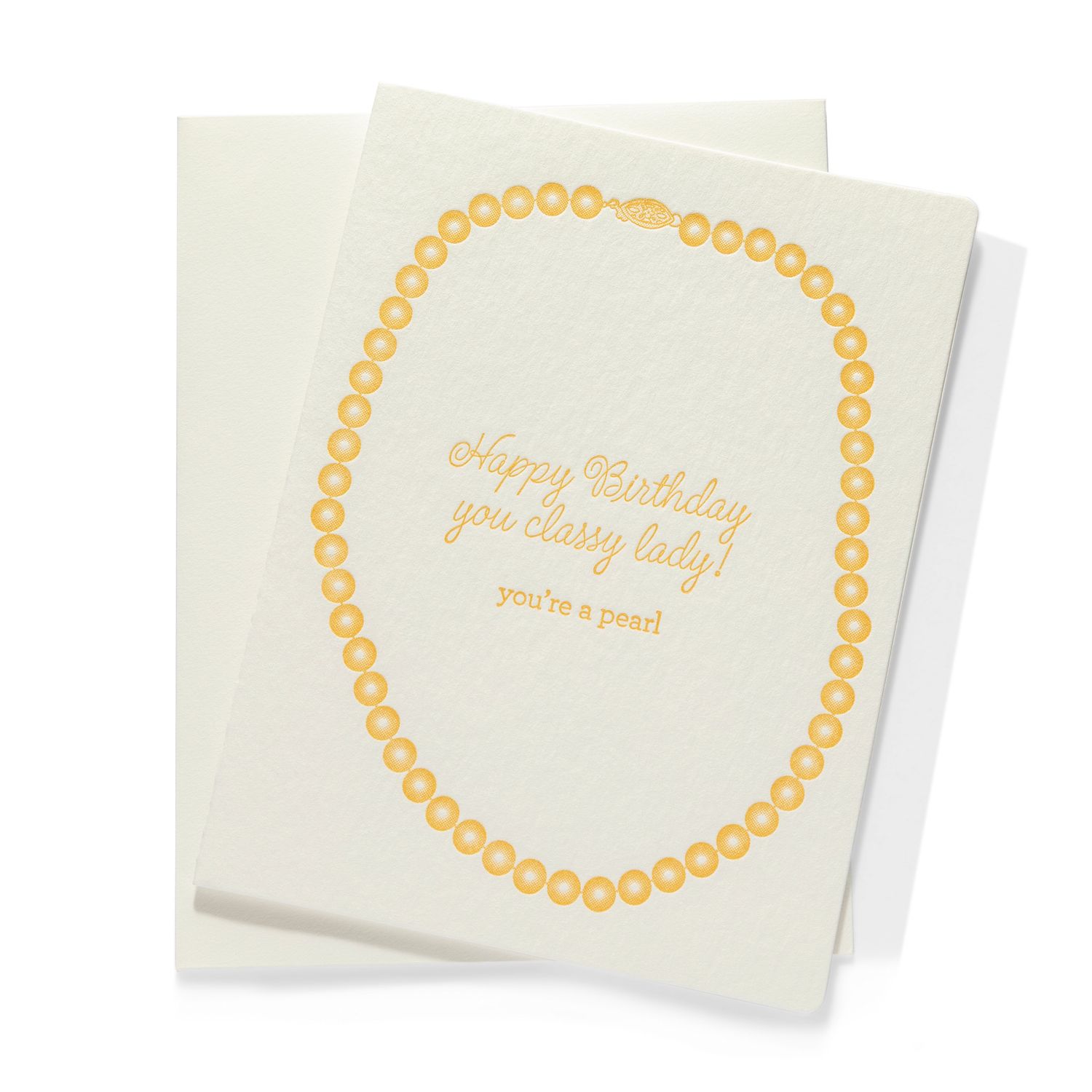 Pearl Birthday | Letterpress Greeting Card | Birthday