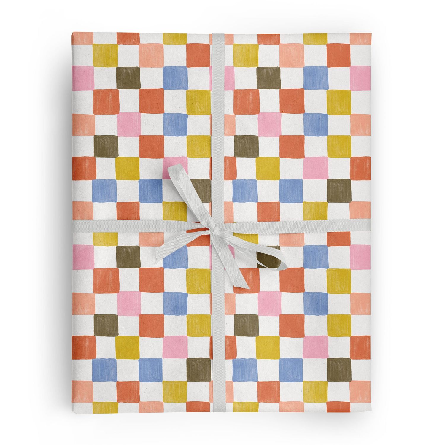 Check Gift Wrap Roll