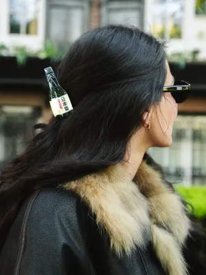 Sake Bottle Claw Hair Clip