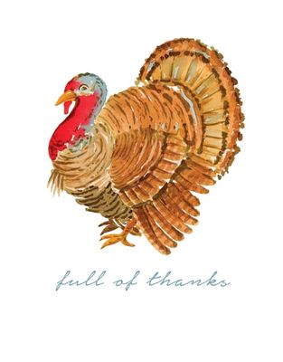 Turkey Thanksgiving Greeting Card | Thank You Card