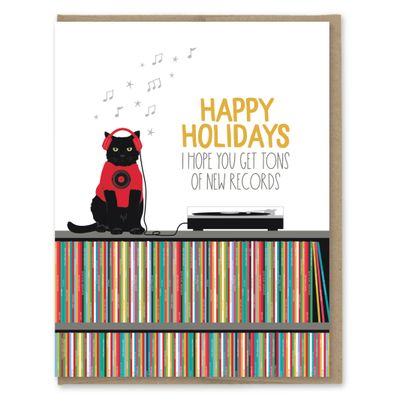 Holiday New Records Card