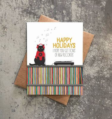 Holiday New Records Card