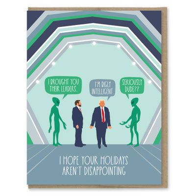 Alien Disappointing Holiday Card