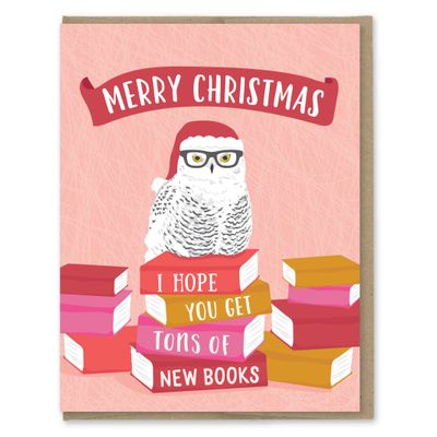 Christmas New Books Card