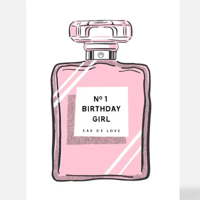 No. 1 Birthday Girl Card