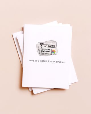 Extra Extra Special — Funny Newspaper Birthday Card