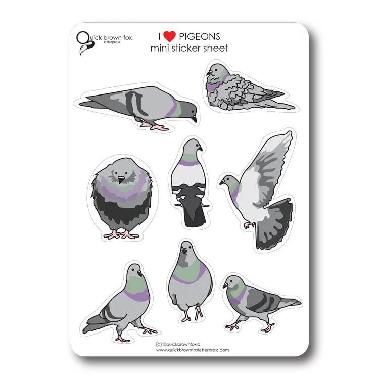 Pigeon Sticker Sheet