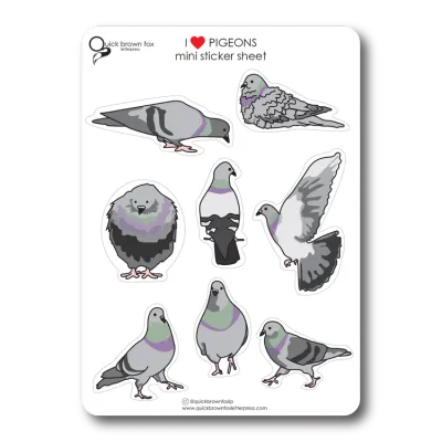 Pigeon Sticker Sheet