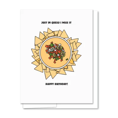 Queso Birthday Card