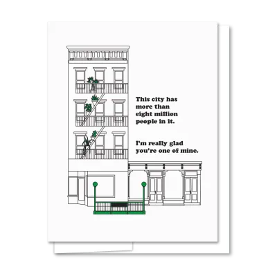Fire Escape - Illustrated Love Card