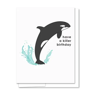 Killer Birthday - Illustrated Birthday Card