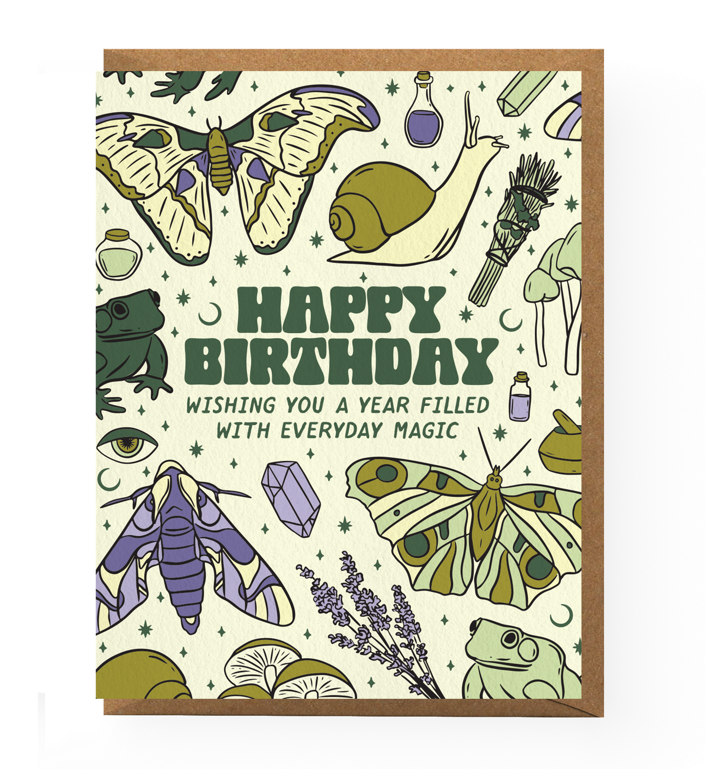 Everyday Magic Moth Birthday Card