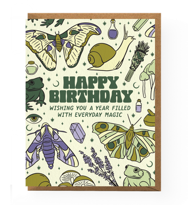 Everyday Magic Moth Birthday Card