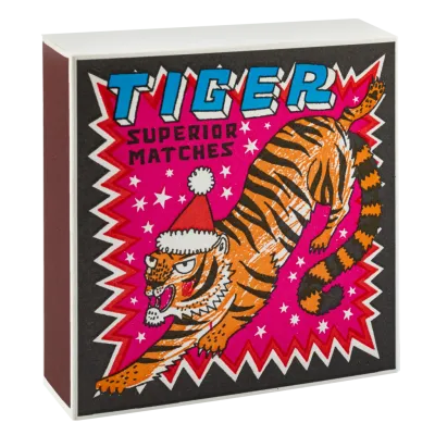 Festive Tiger | Square - Safety Matches