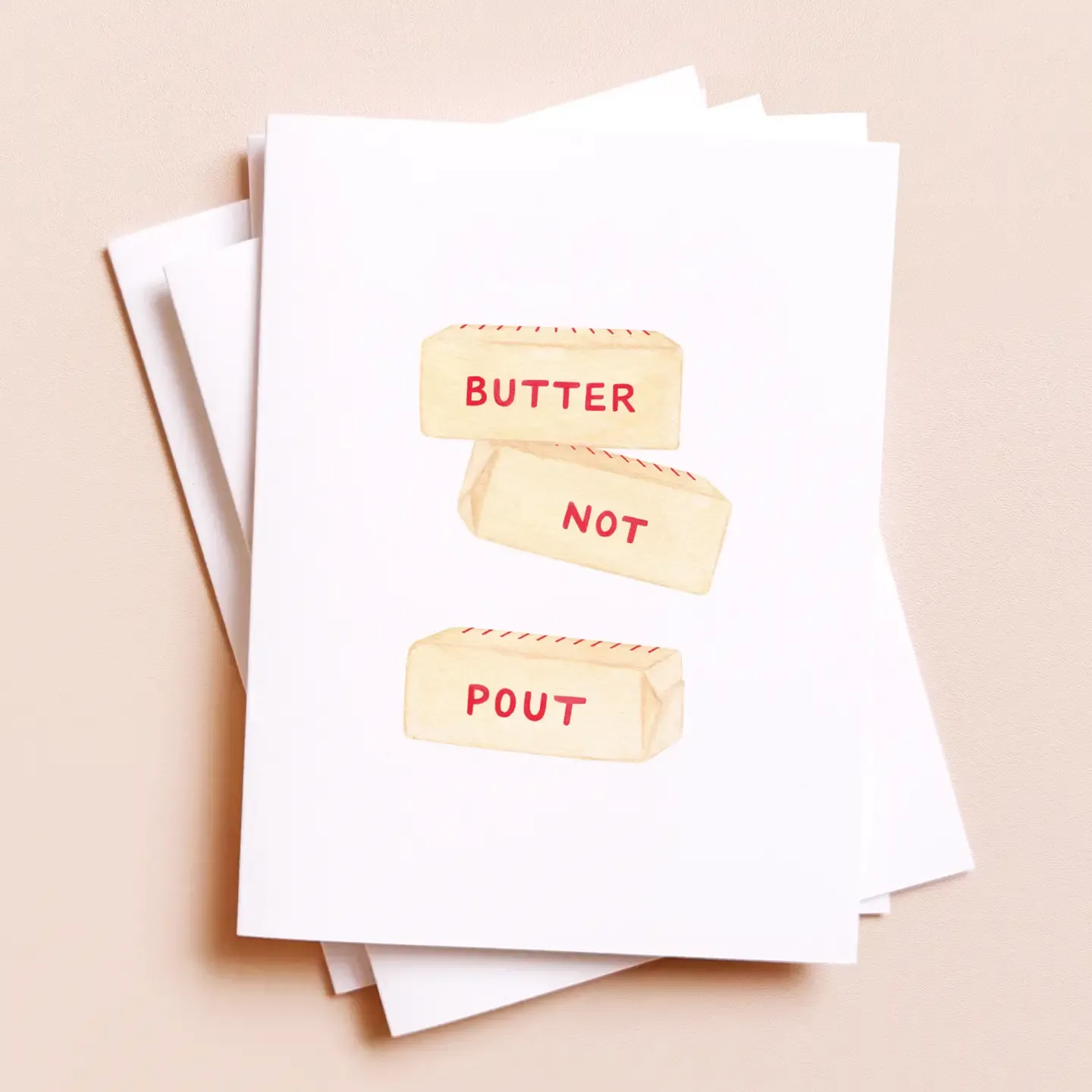Better Not Pout — Funny Butter Lovers Christmas Card