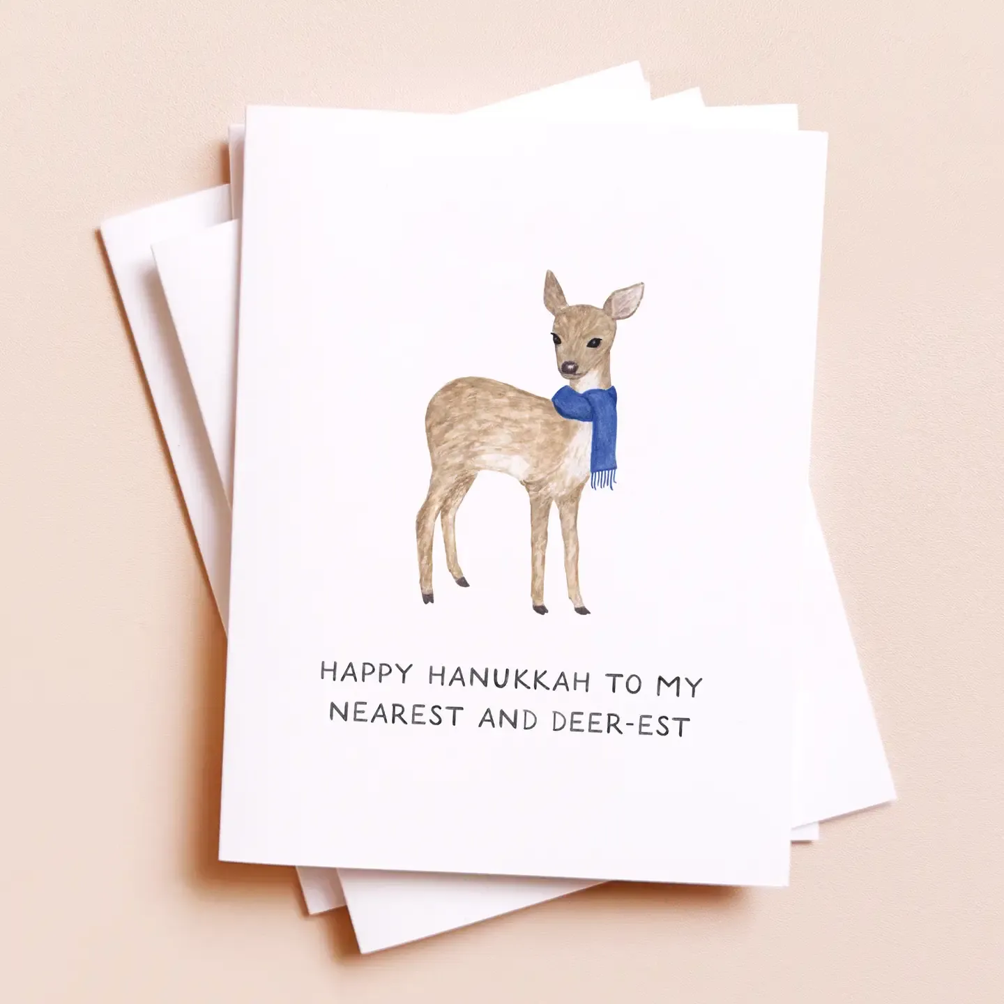 Nearest and Dearest — Cozy Festive Animal Hanukkah Card