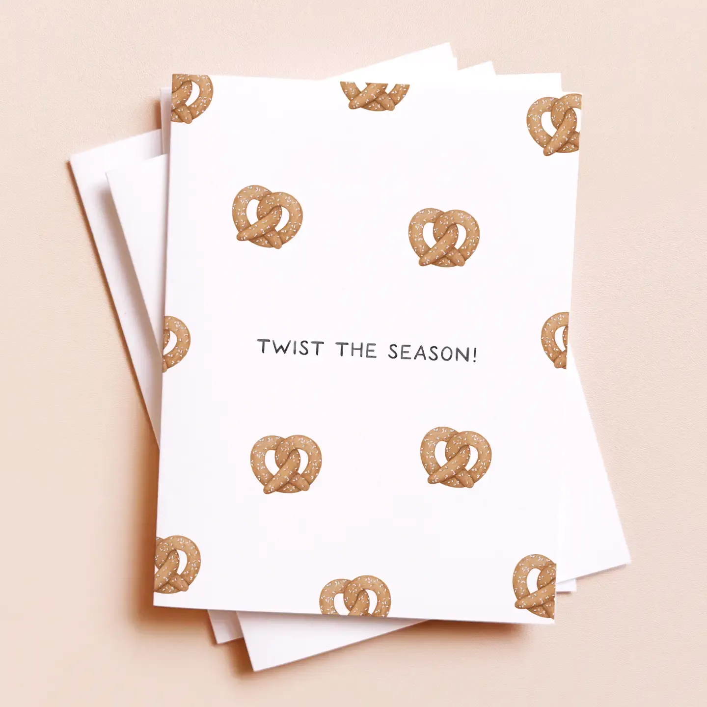 Twist the Season — Nyc Pretzel Lovers Christmas Card