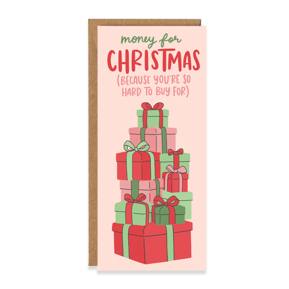Money For Christmas Money Holder Card