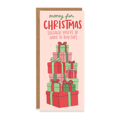 Money For Christmas Money Holder Card