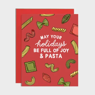 Holiday Full of Joy and Pasta Card