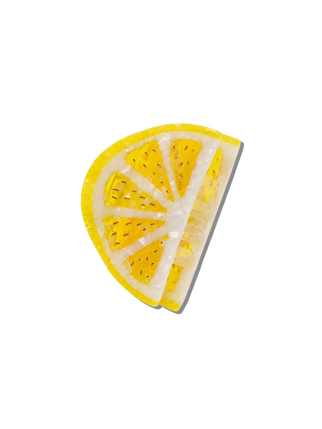 Citrus Lemon Slice Claw Hair Clip