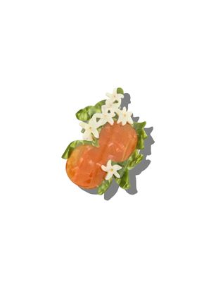 Orange Blossom Claw Hair Clip