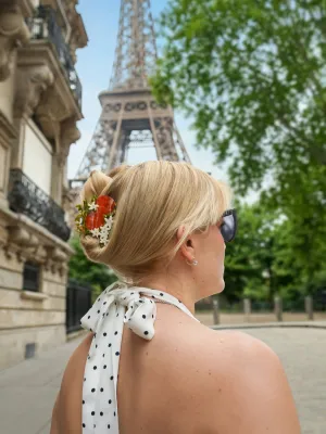 Orange Blossom Claw Hair Clip
