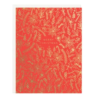 Golden Christmas Card