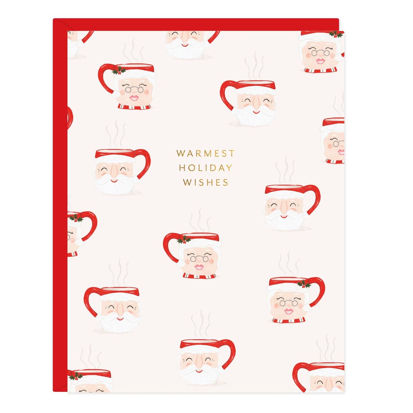 Santa Mugs Holiday Card