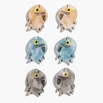 Micro Fish Hair Claw Clip Set
