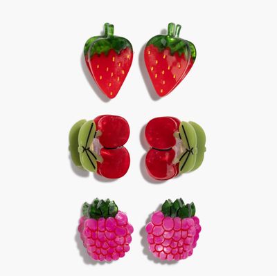 Micro Berry Basket Hair Claw Clip Set