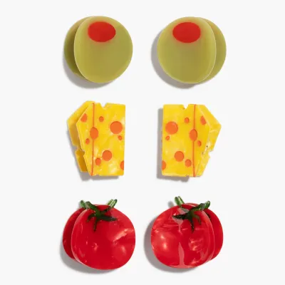 Micro Snack Board Hair Claw Clip Set